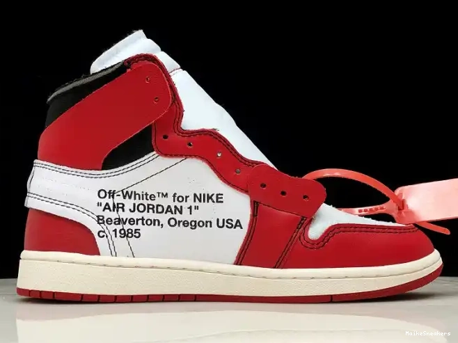MaikeSneakers The Ten Off-White Retro Air 1 Chicago Jordan AA3834-101 0408